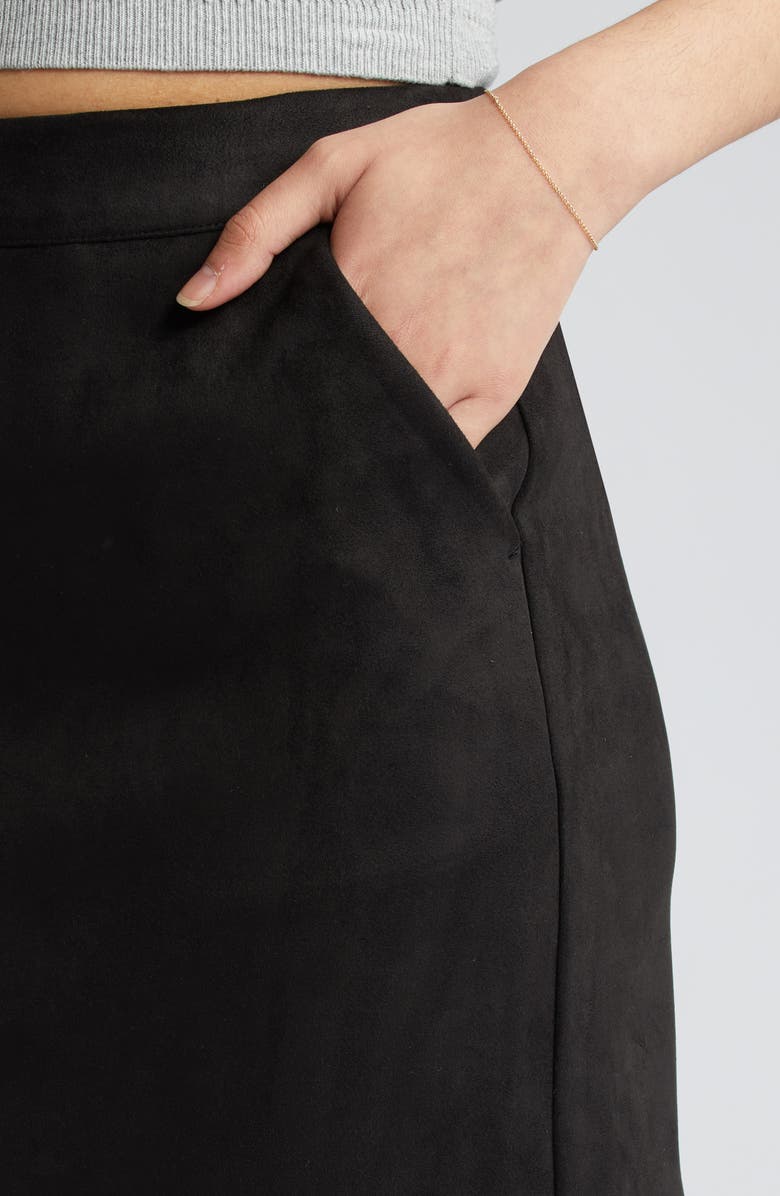 VERO MODA Faux Suede Miniskirt, Alternate, color, 