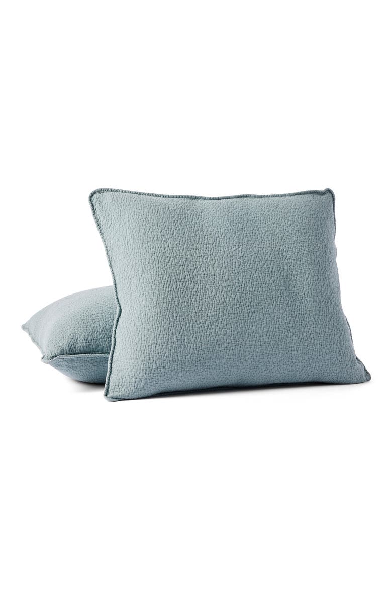 Cascade Matelassé Organic Cotton Sham, Main, color, LAGOON