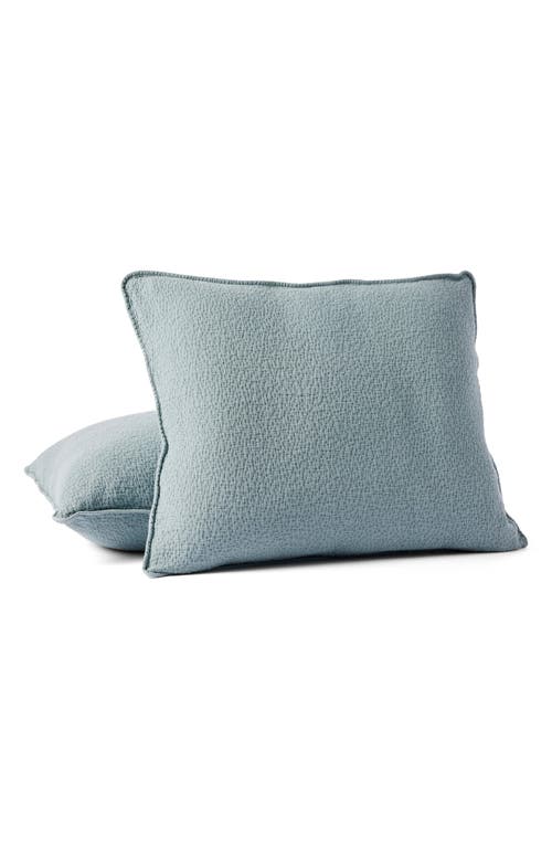 Coyuchi Cascade Matelassé Organic Cotton Sham In Blue