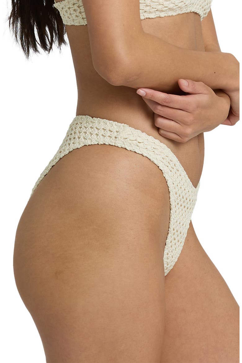 Twisted Tides Hike Bikini Bottoms, Alternate, color, WHITE CAP