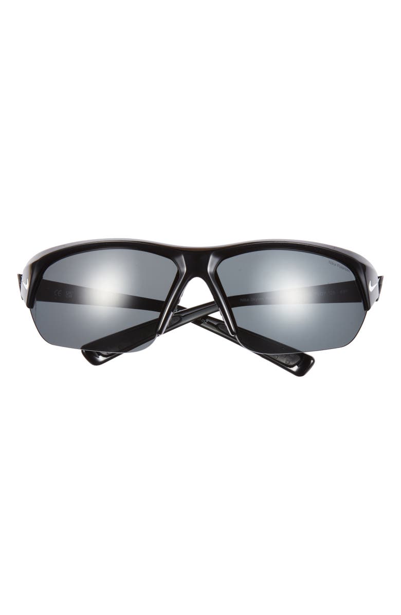 Nike Skylon Ace 69mm Rectangular Sunglasses, Main, color, Black/ White