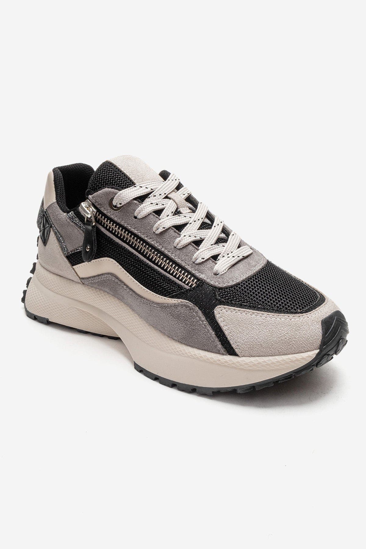 Prologue Shoes Rocca Zip Sneaker, Alternate, color, Black