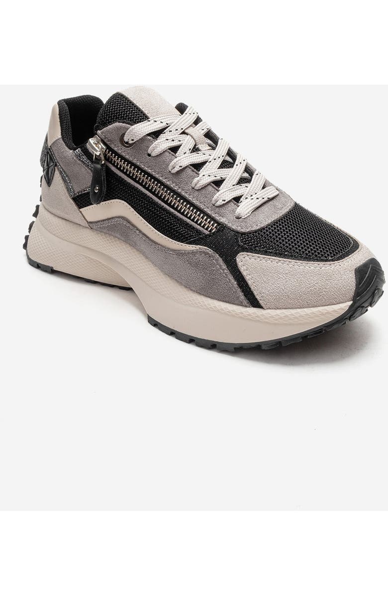 Prologue Shoes Rocca Zip Sneaker, Alternate, color, Black