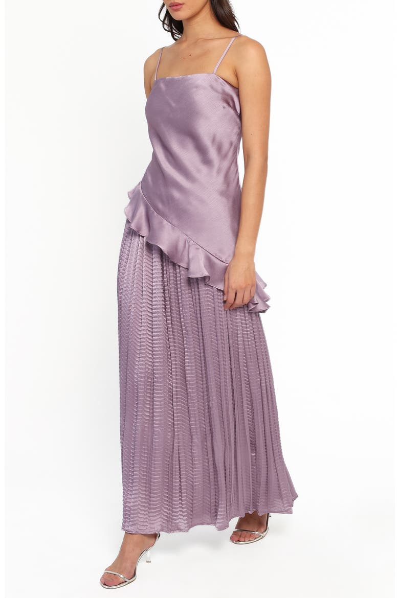 Delvine Asymmetrical Skirt Set, Alternate, color, LILAC