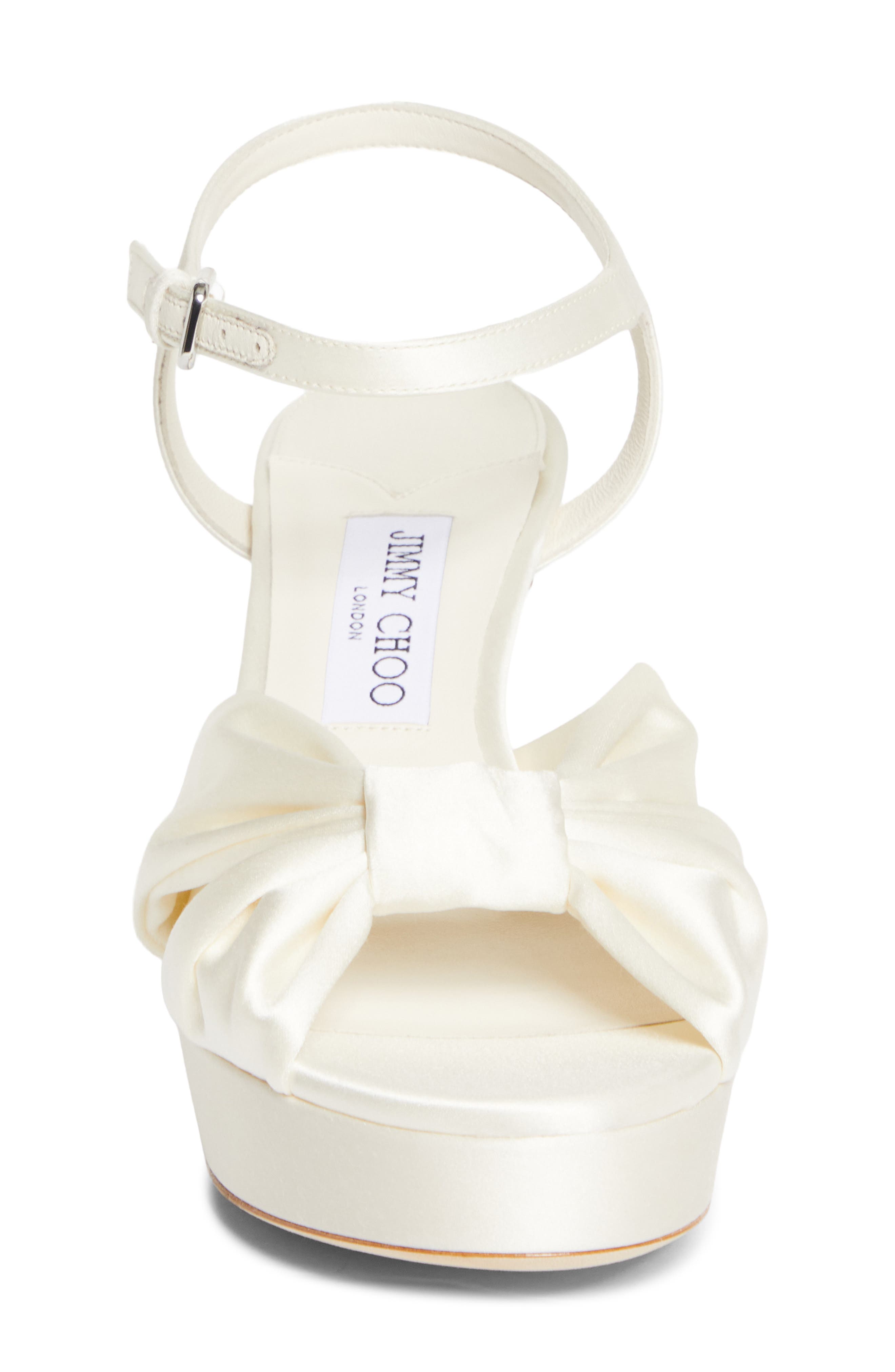 Jimmy Choo Heloise Platform Sandal, Alternate, color, Ivory