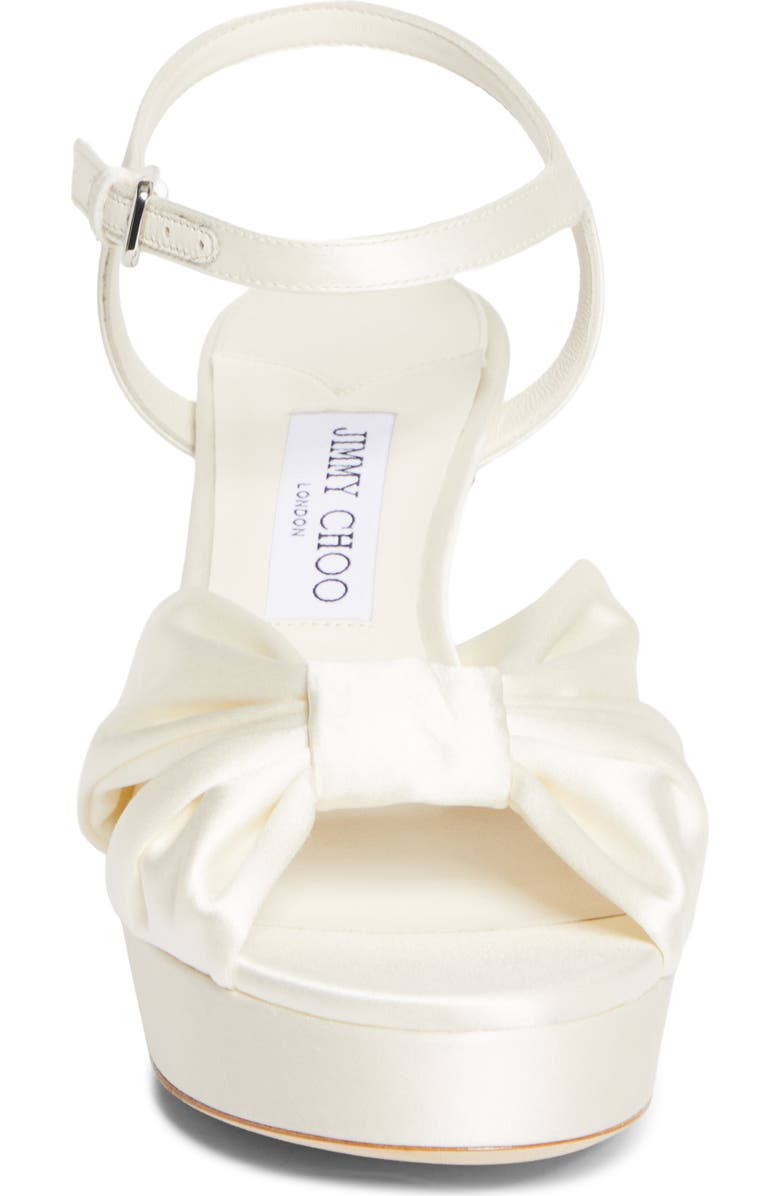 Jimmy Choo Heloise Platform Sandal, Alternate, color, Ivory