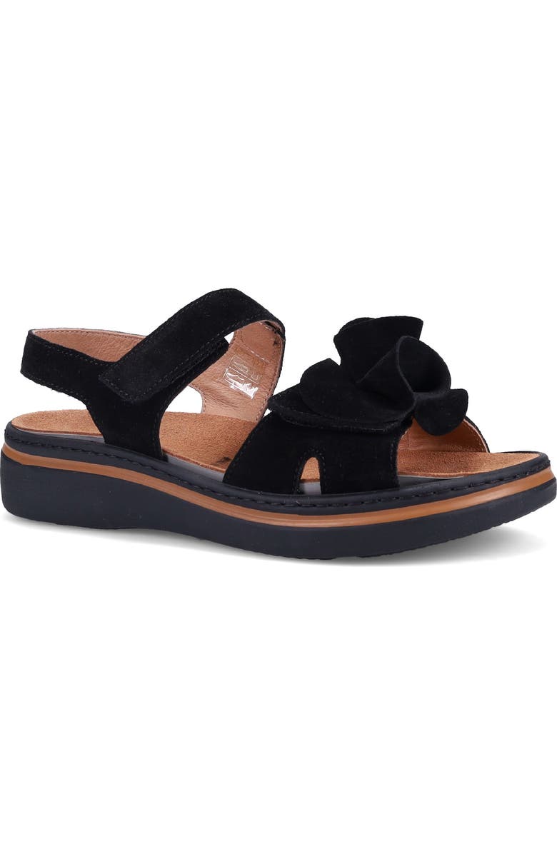 Ron White Frances Slingback Platform Wedge Sandal, Main, color, Onyx