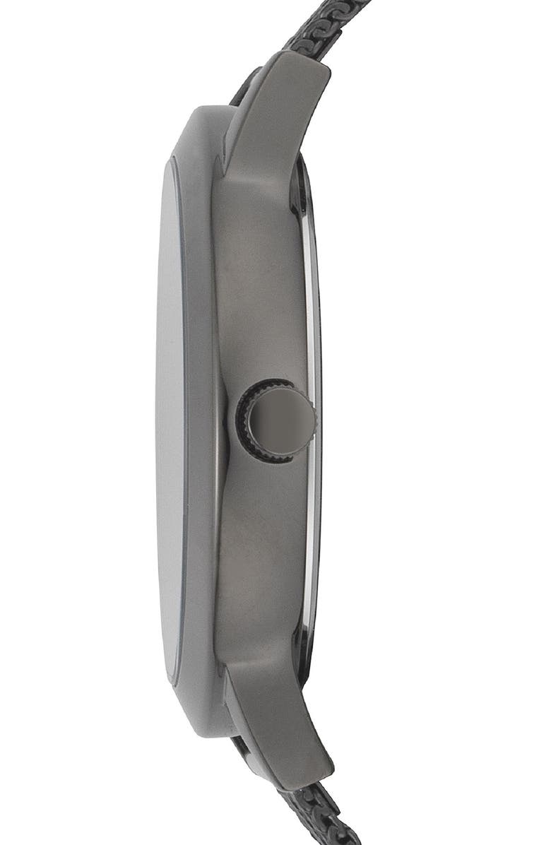 VERSUS Versace Barbes Logo Mesh Watch, 44mm, Alternate, color,