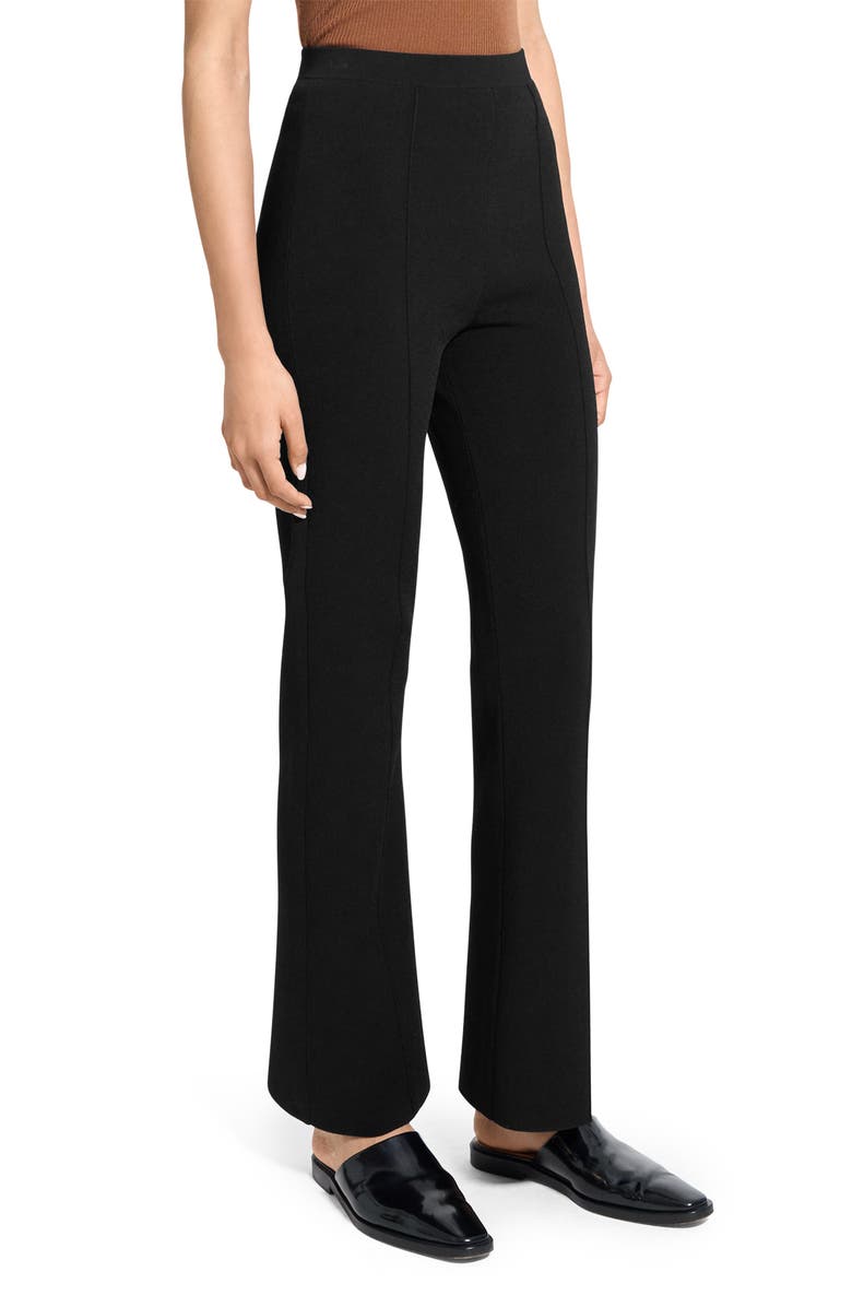 Theory Compact Crepe Pants, Alternate, color, Black