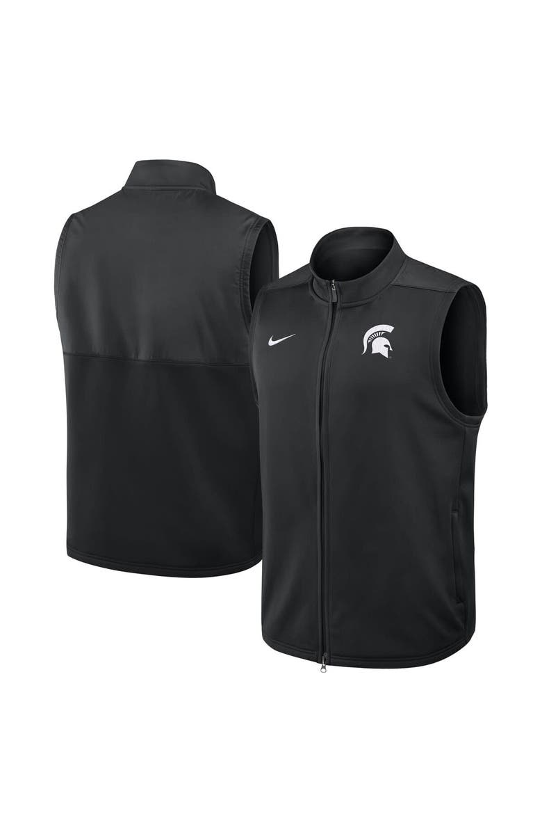 Nike Men's Nike Black Michigan State Spartans Primetime Victory Performance Full-Zip Vest, Alternate, color, Black