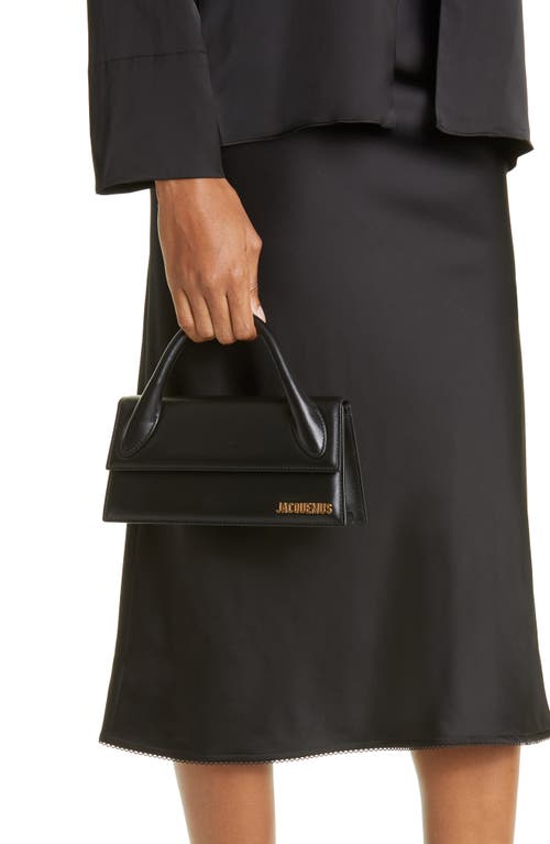 Jacquemus Tasche Le Chiquito Long Aus Schwarzem Leder