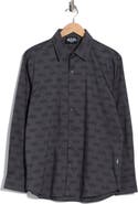 Von Dutch Logo Print Button-Up Shirt