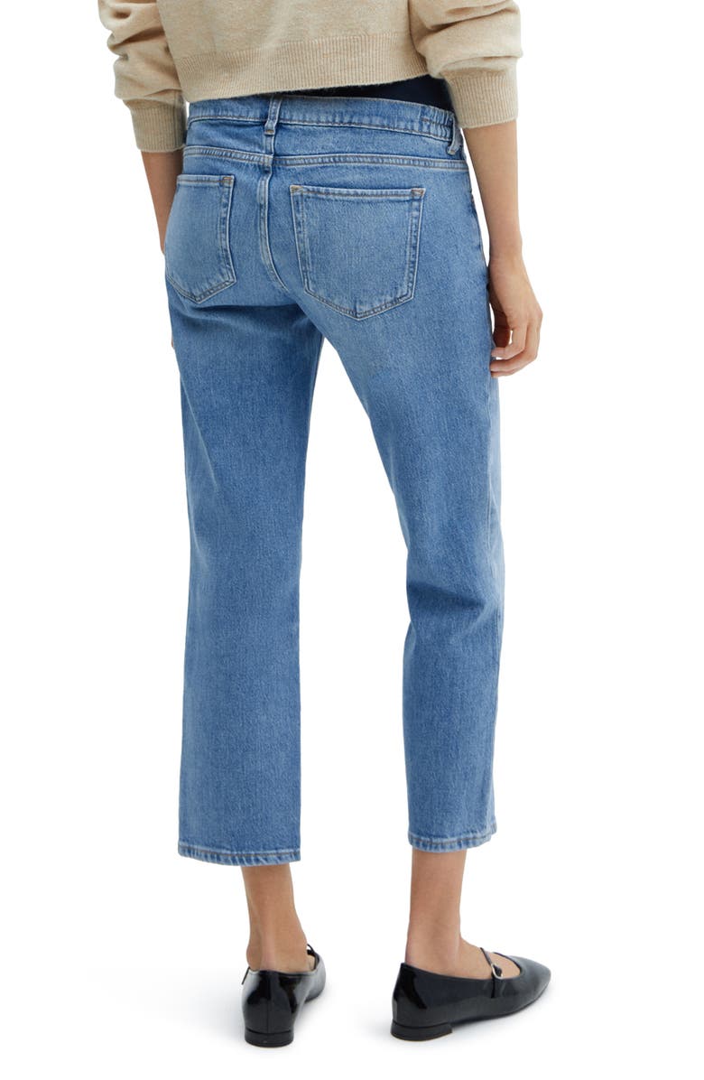 MANGO Straight Leg Crop Maternity Jeans, Alternate, color,