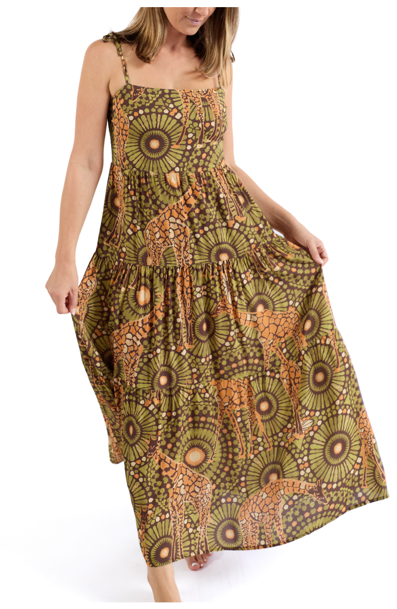 Kenny Flowers The Africa - Resort Dress, Alternate, color, Brown