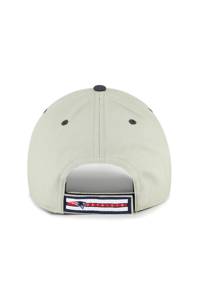 Men's '47  Gray/Black New England Patriots Half Block Text MVP Adjustable Hat, Alternate, color, Gray