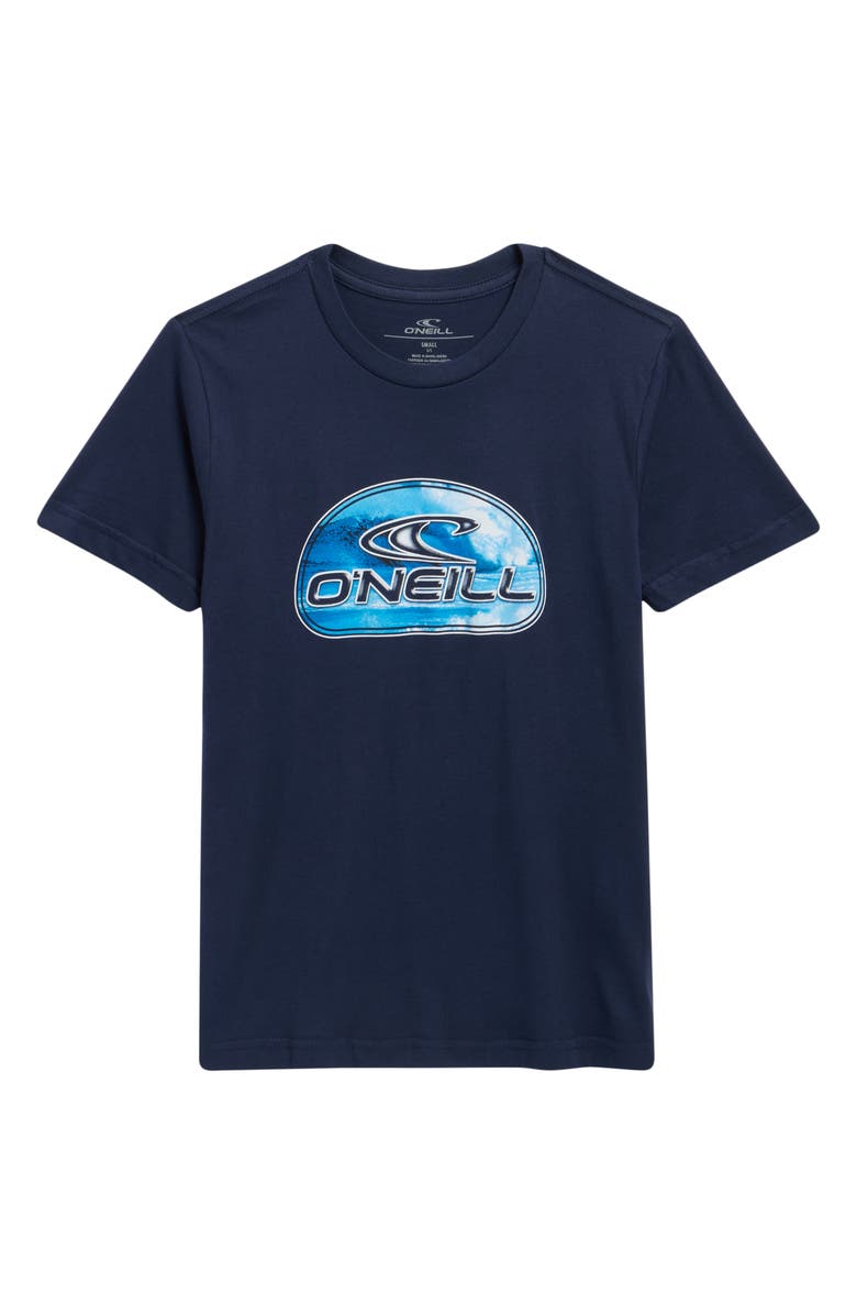 O'Neill Reef Break Cotton Graphic T-Shirt, Main, color, Navy