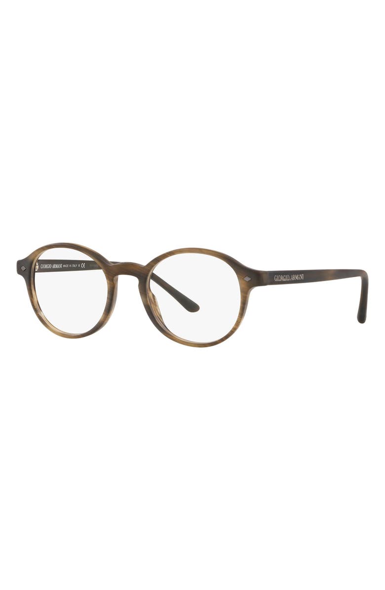 Giorgio Armani Girorgio Armani 47mm Round Optical Glasses, Alternate, color,