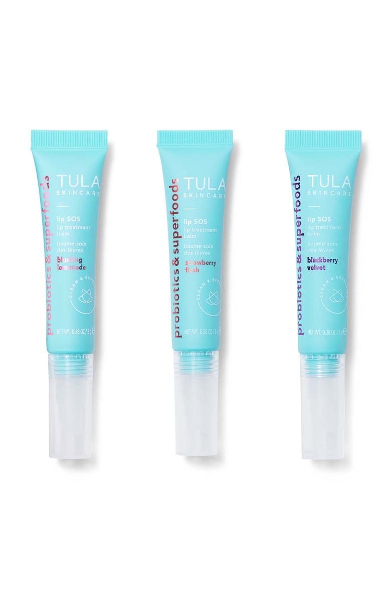 TULA Skincare Lip SOS Lip Treatment Balm Set USD $66 Value, Main, color,