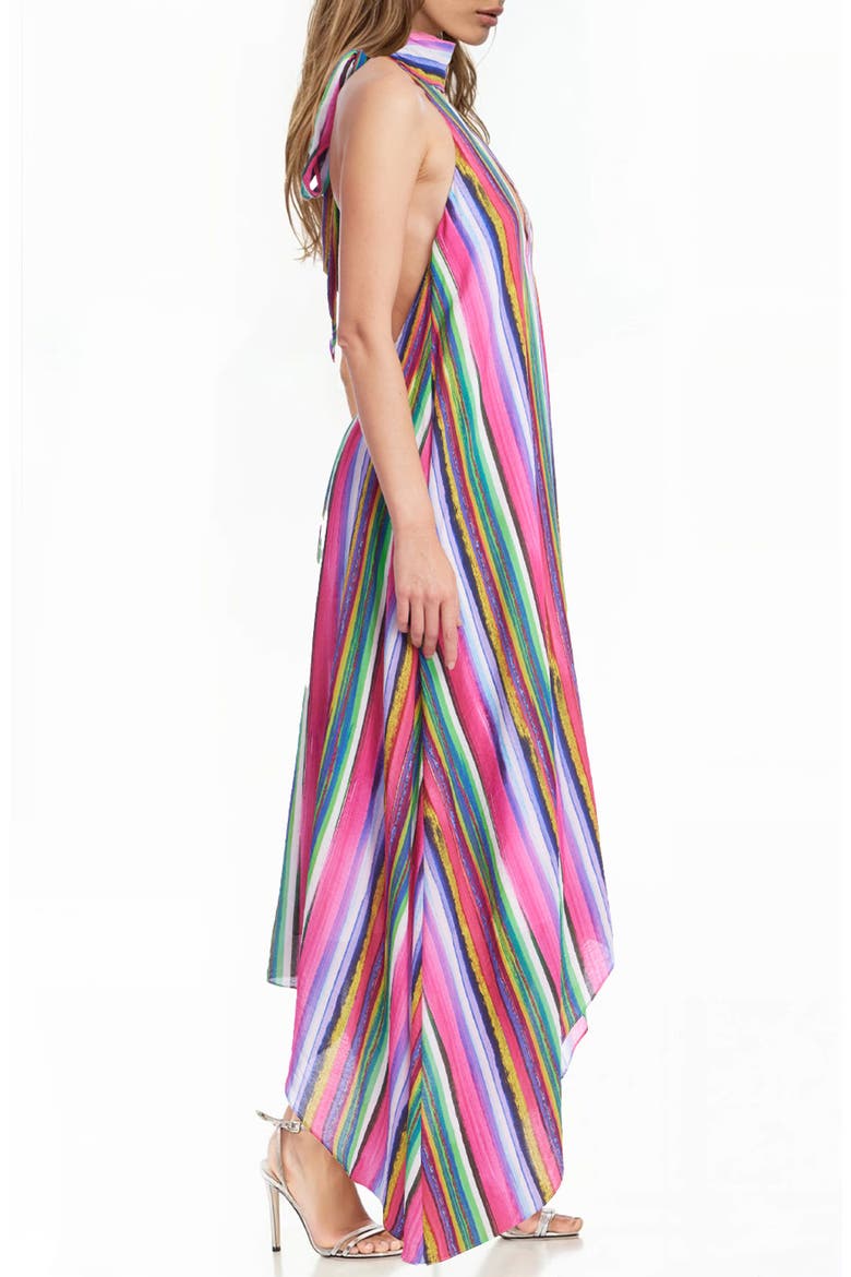 Stripe Shark-Bite Hem Sundress, Alternate, color, GREEN MULTI
