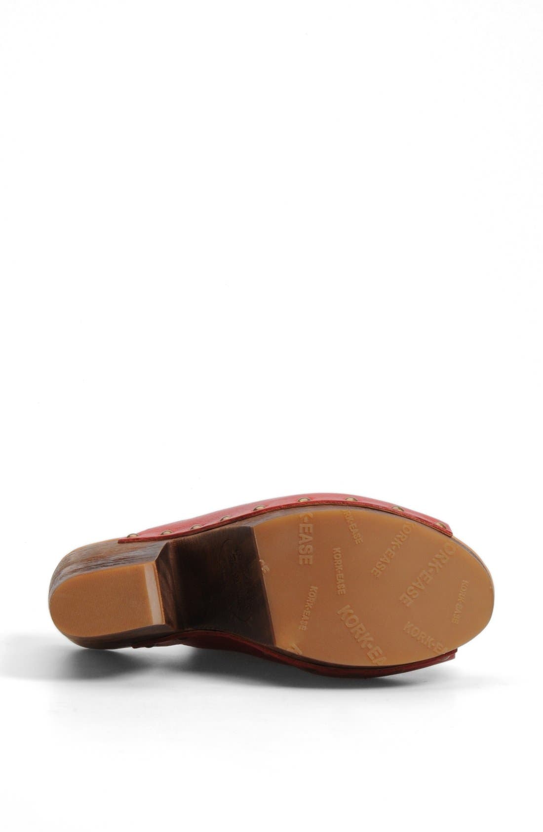 'Deanna' Open Toe Mule, Alternate, color, RED
