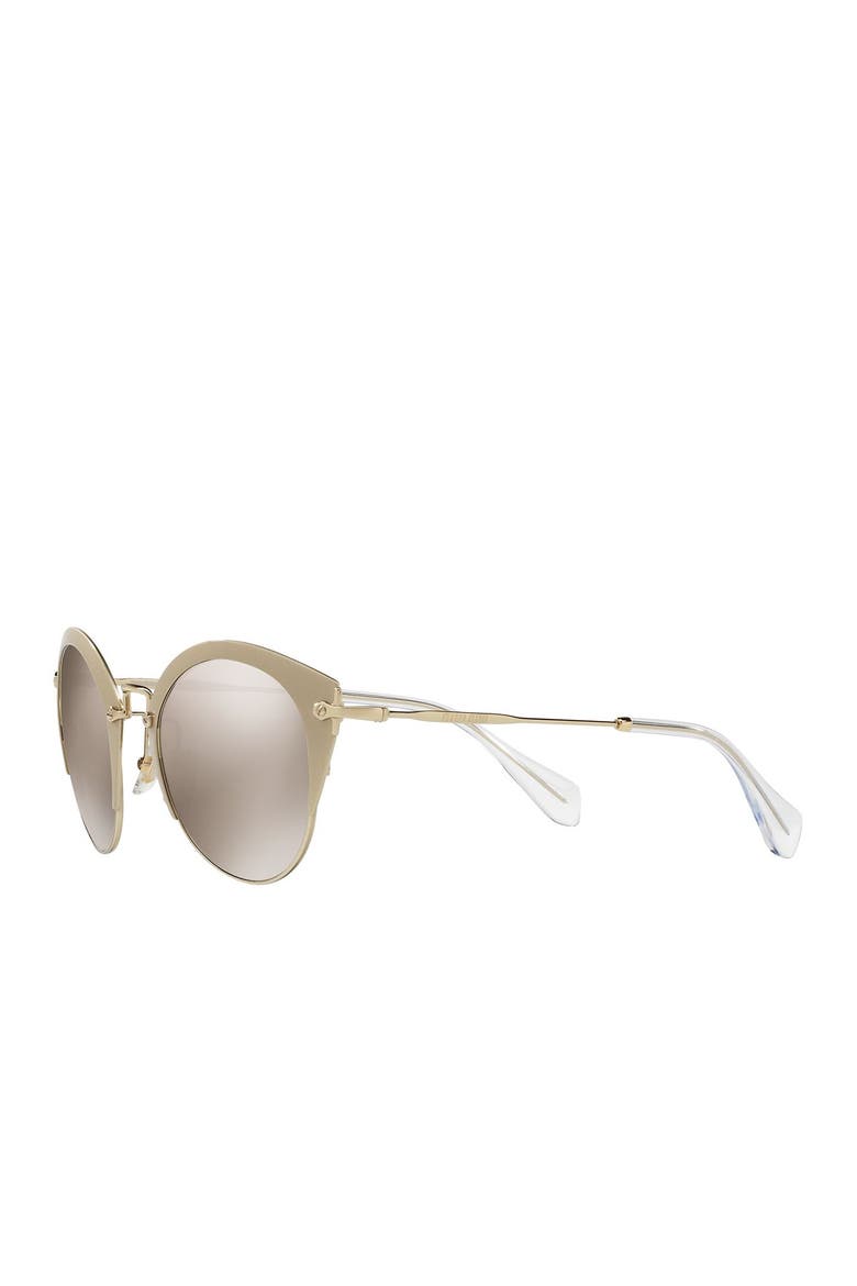 Sartoria 52mm Metal Typewriter Sunglasses, Alternate, color, CREAM