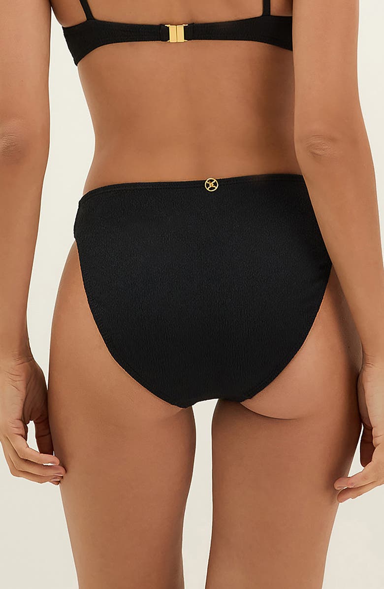 ViX Paula Hermanny Lindsay High Waist Bikini Bottoms, Alternate, color, Black