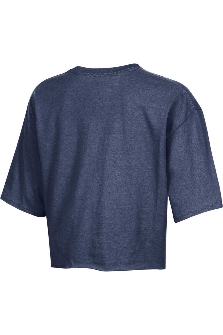 Women's Champion Heather Navy Penn State Nittany Lions Boyfriend Cropped T-Shirt, Alternate, color, Heather Navy