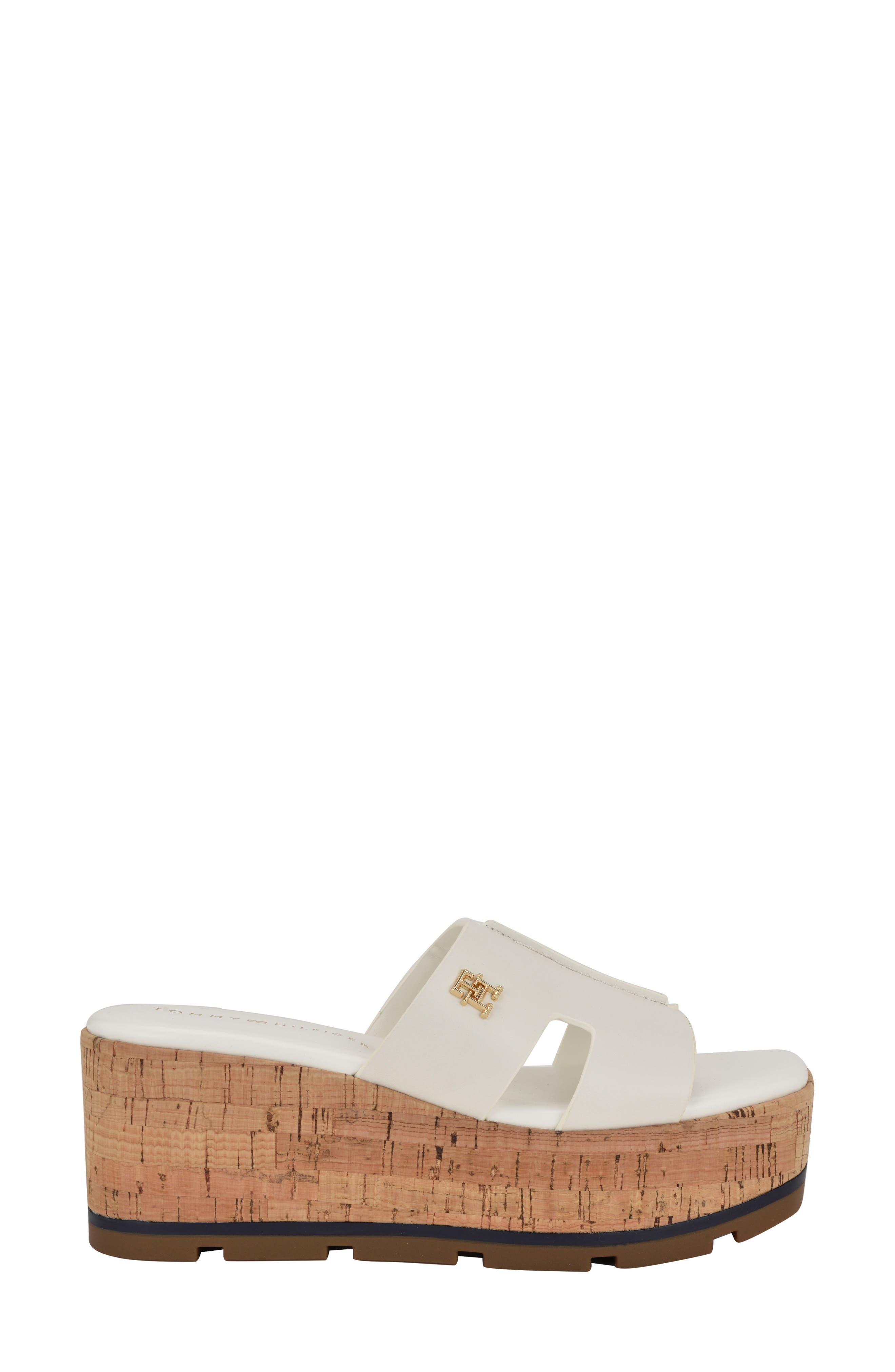 Heliena Platform Wedge Slide Sandal, Alternate, color, WHI01