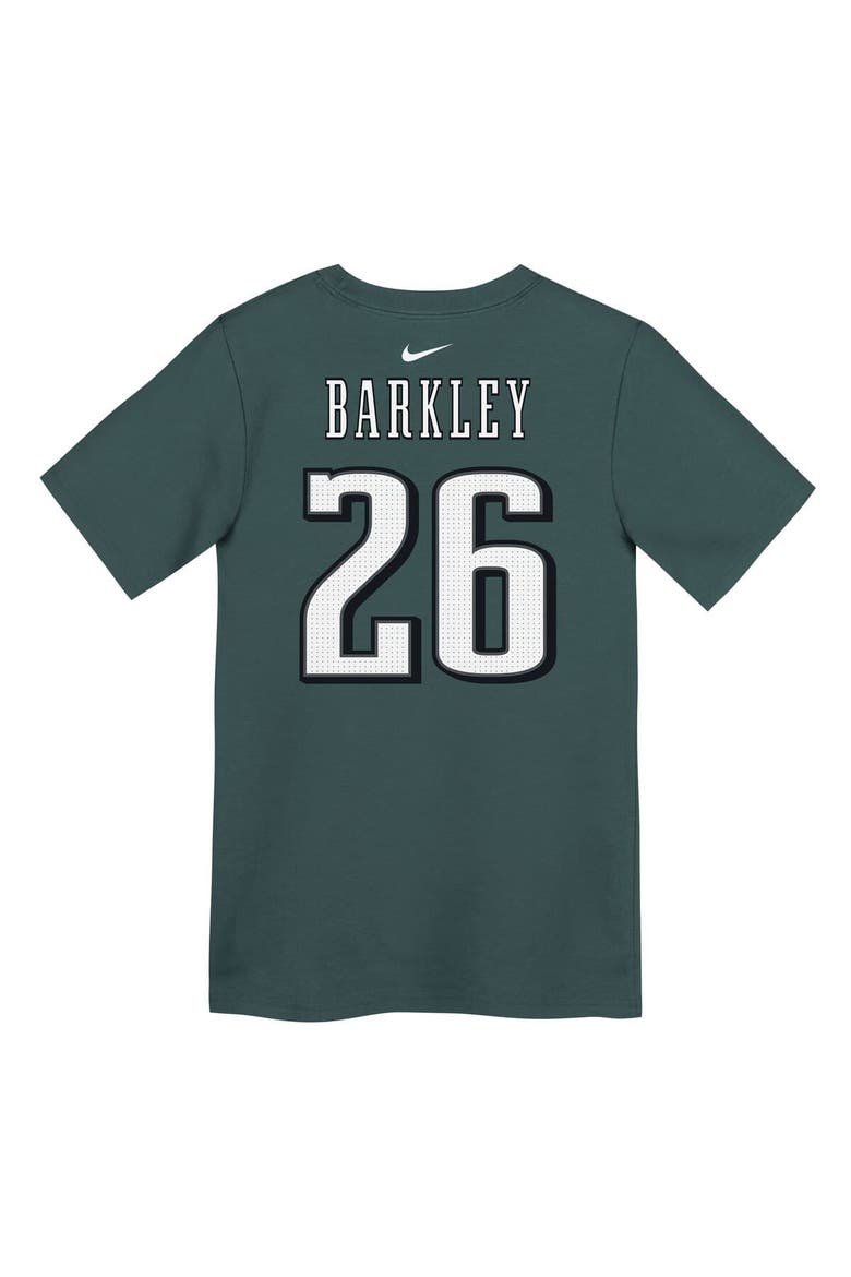Preschool Nike Saquon Barkley Midnight Green Philadelphia Eagles Player Name & Number T-Shirt, Alternate, color, Green