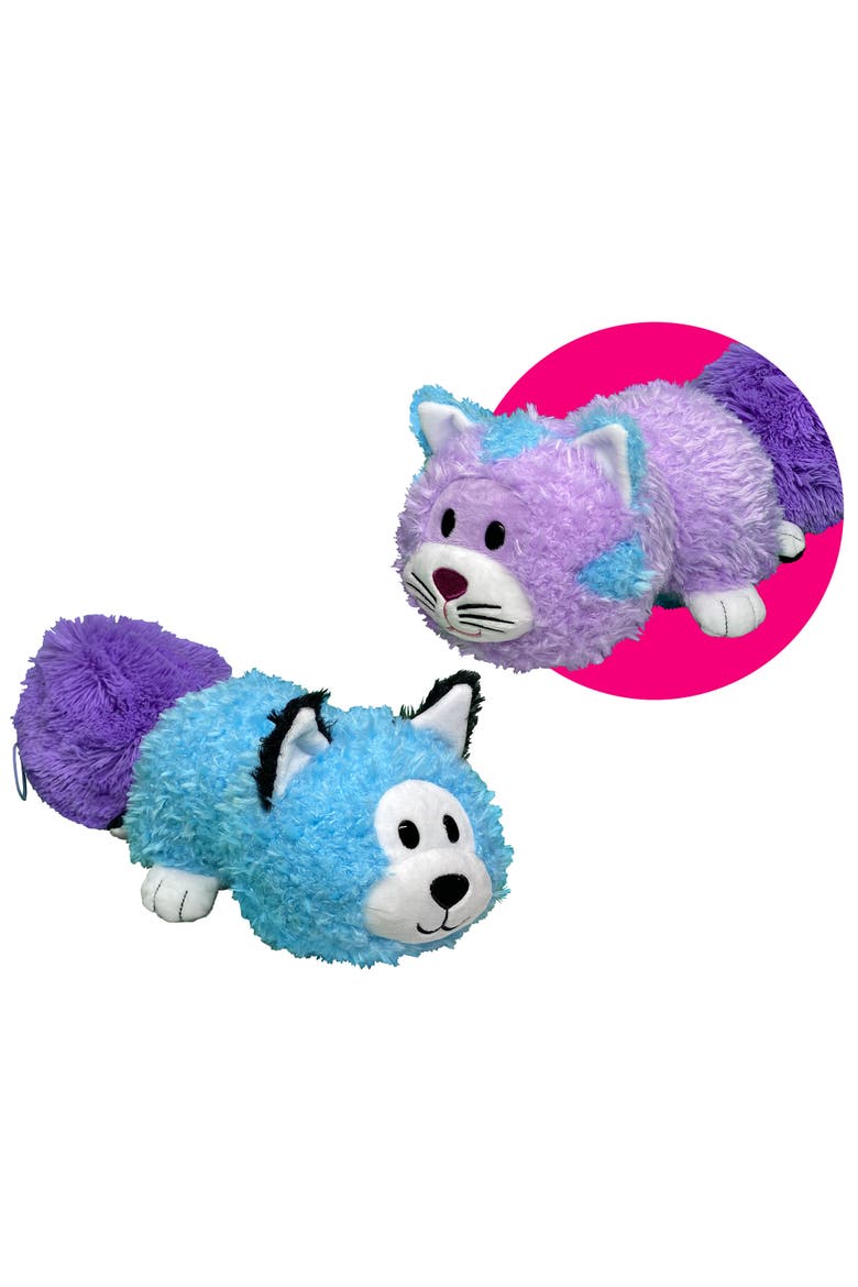 Magic Tails Purple Cat To Blue Husky 2 In 1 Animal Plush, Main, color, Multicolored