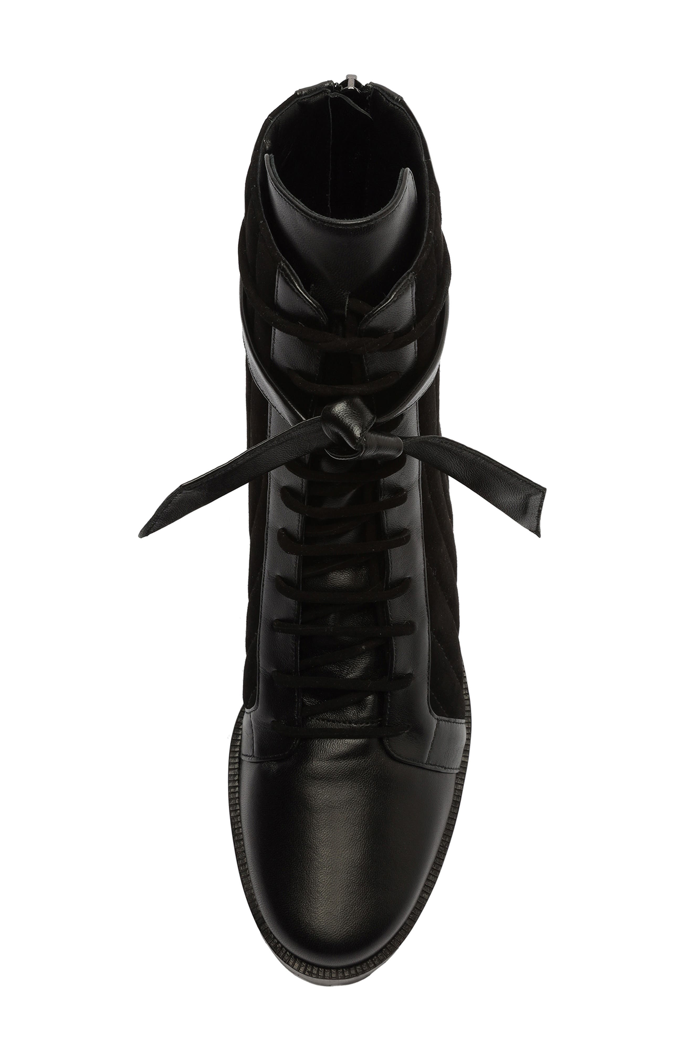 Alexandre Birman Clarita Quilted Combat Boot, Alternate, color, 