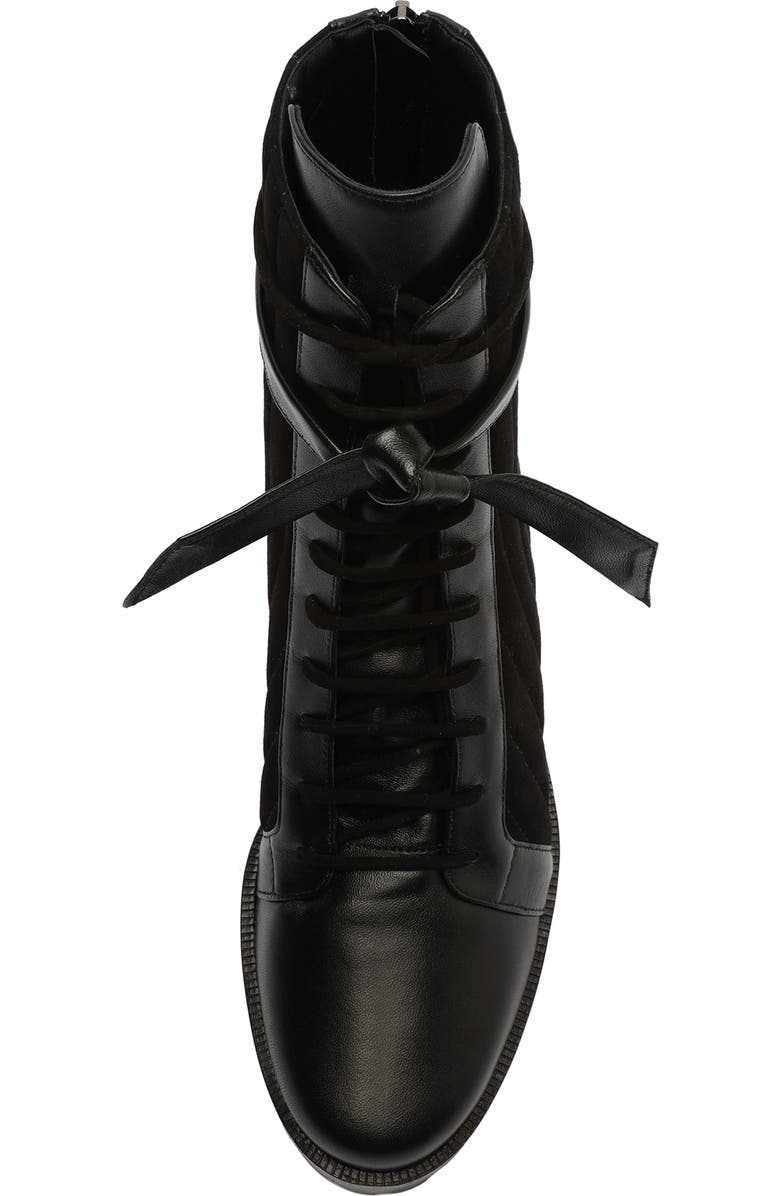 Alexandre Birman Clarita Quilted Combat Boot, Alternate, color,