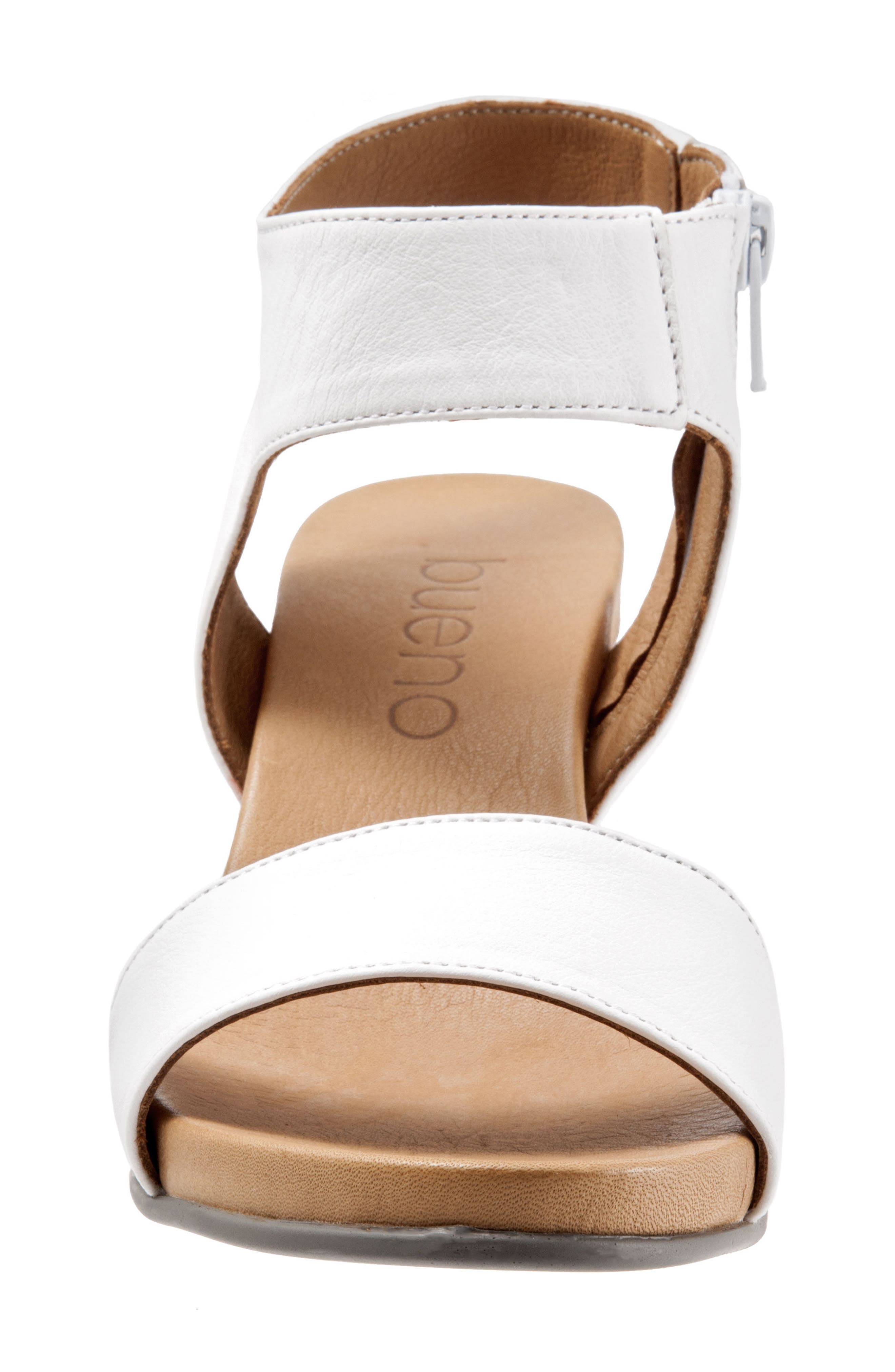 Ida Wedge Sandal, Alternate, color, WHITE LEATHER
