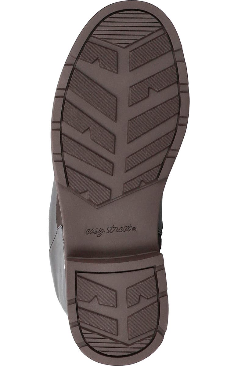 EASY STREET Erica Mixed Media Equestrian Boot, Alternate, color, Brown