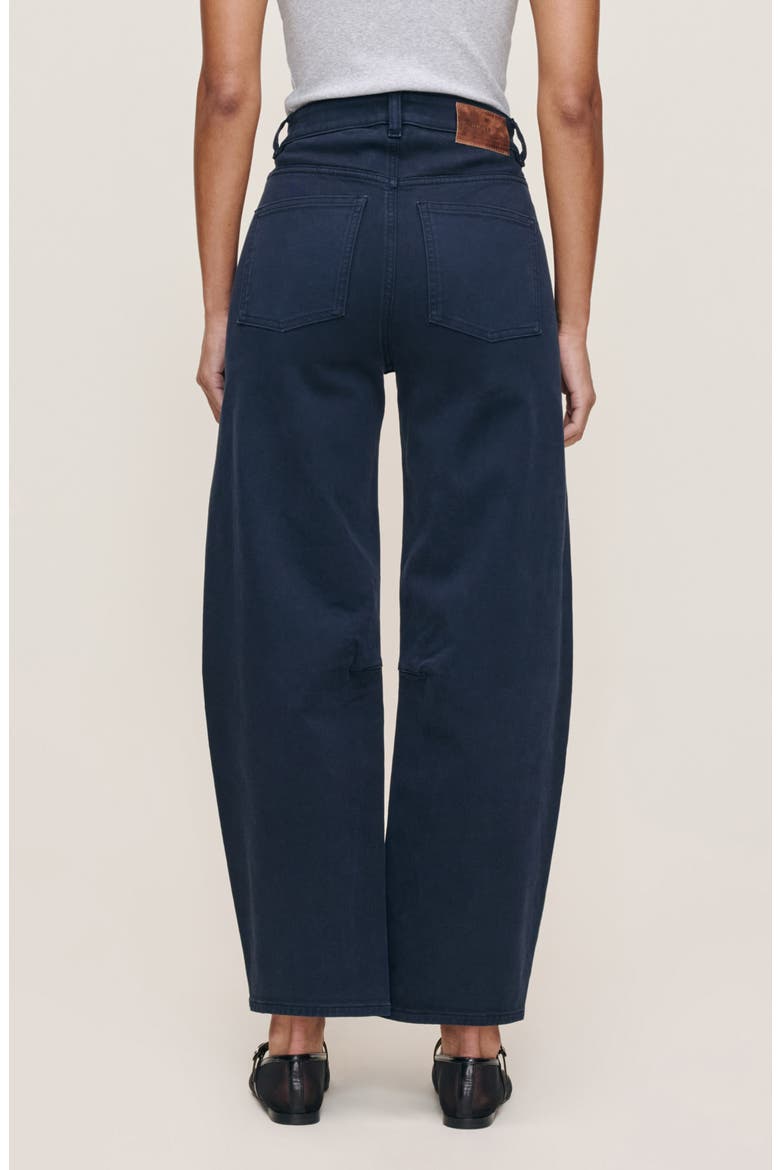 Miro High Waist Ankle Barrel Twill Pants, Alternate, color, WATERMILL