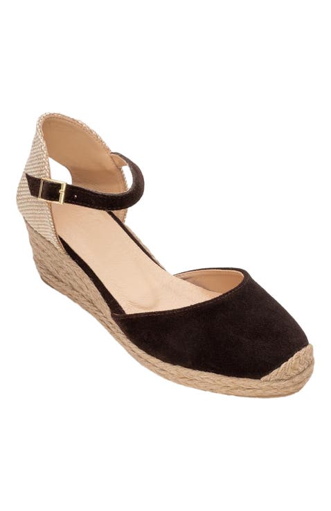 Aldea Leather Platform Espadrille (Women)