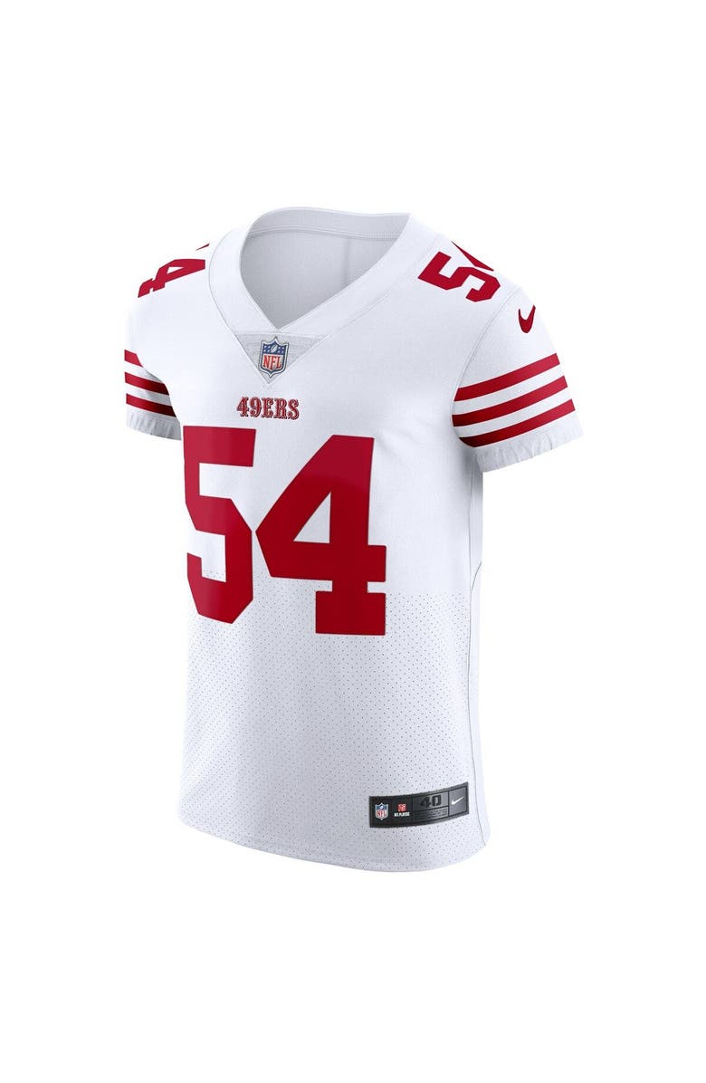 Nike Men's Nike Fred Warner White San Francisco 49ers Vapor Elite Jersey, Alternate, color, 