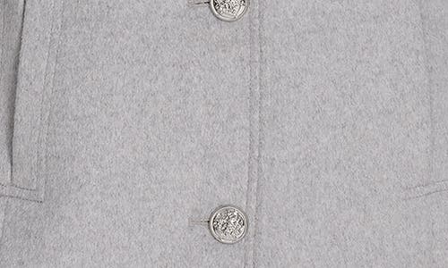 Kenneth Cole New York Notch Lapel Military Coat In Gray