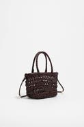 Bimba y Lola Plaited Mini Bag in Leather