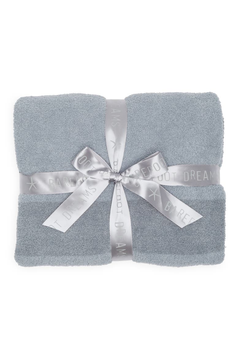 CozyChic® Block Stripe Throw Blanket, Alternate, color, MOONBEAM