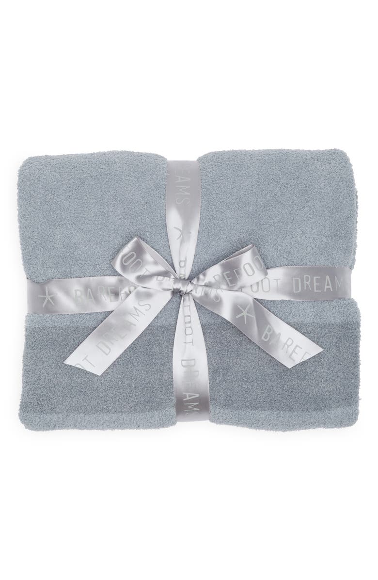 Barefoot Dreams<sup>®</sup> CozyChic<sup>®</sup> Block Stripe Throw Blanket, Alternate, color, Moonbeam