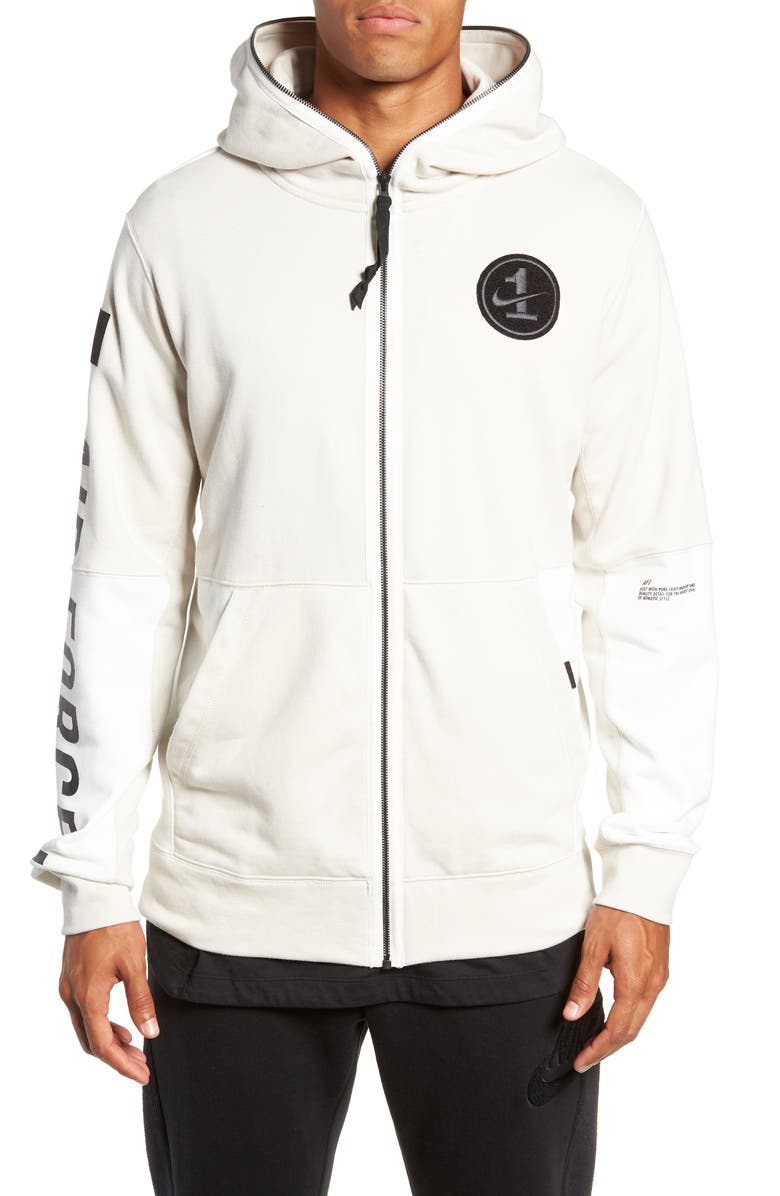 Nike Air Force One Zip Hoodie Jacket, Main, color,