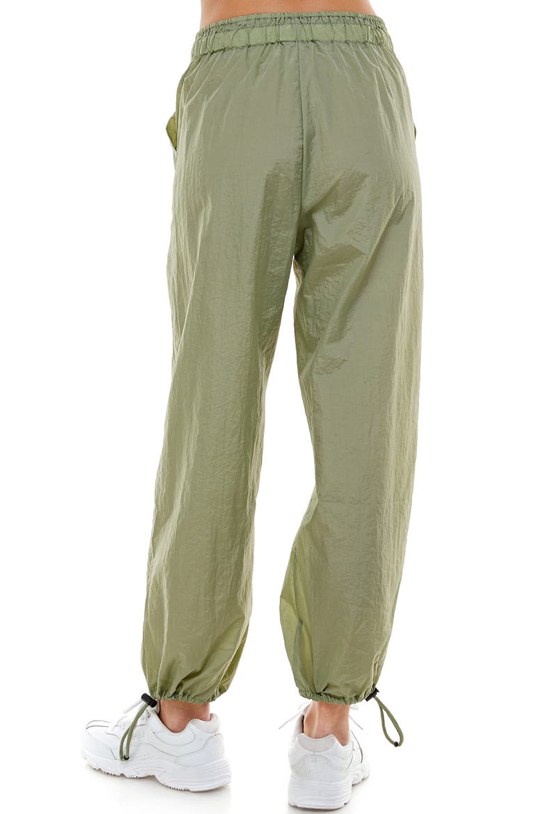 '98 Clarissa Nylon Joggers, Alternate, color, DUSTY OLIVE