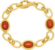 Estella Bartlett Chunky Semiprecious Stone Chain Bracelet