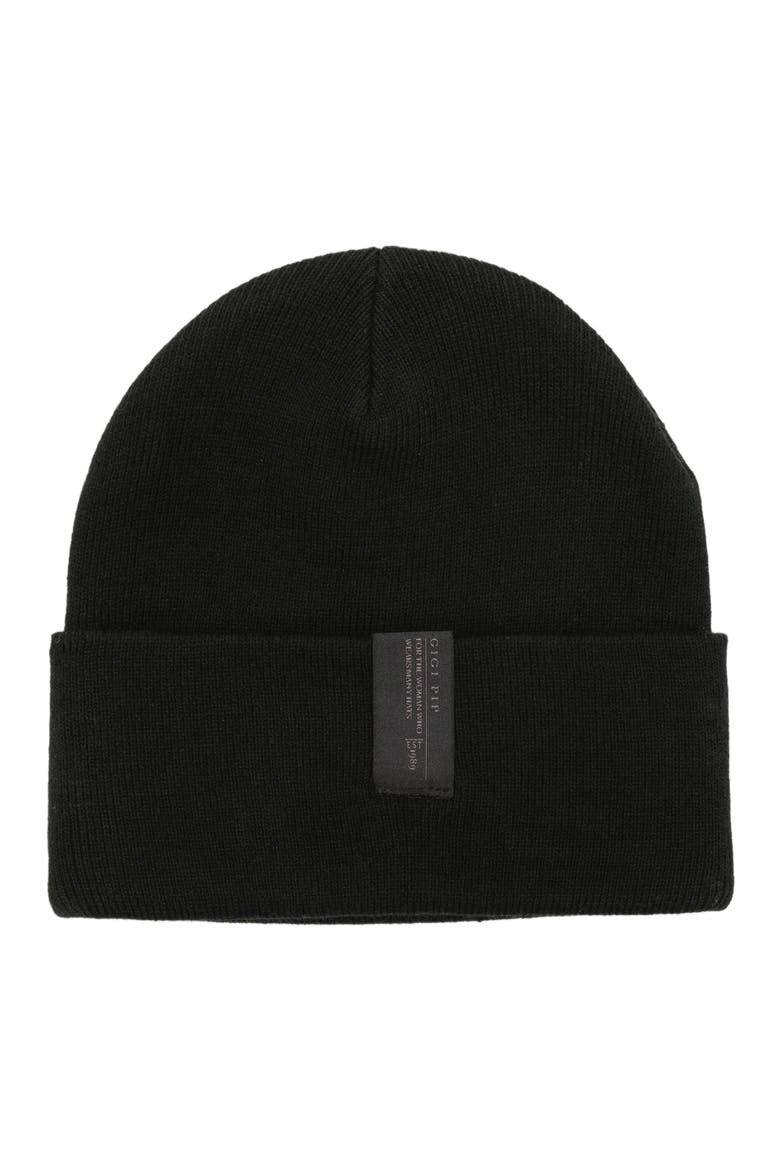 Shay Soft Knit Beanie, Main, color, Black