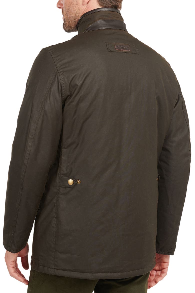 Prestbury Waxed Cotton Rain Coat, Alternate, color, OLIVE