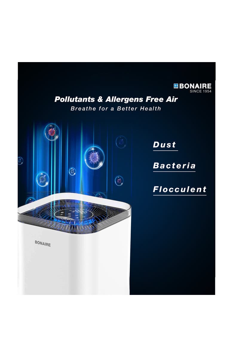 Bonaire A4S Air Purifier, White, Alternate, color, White
