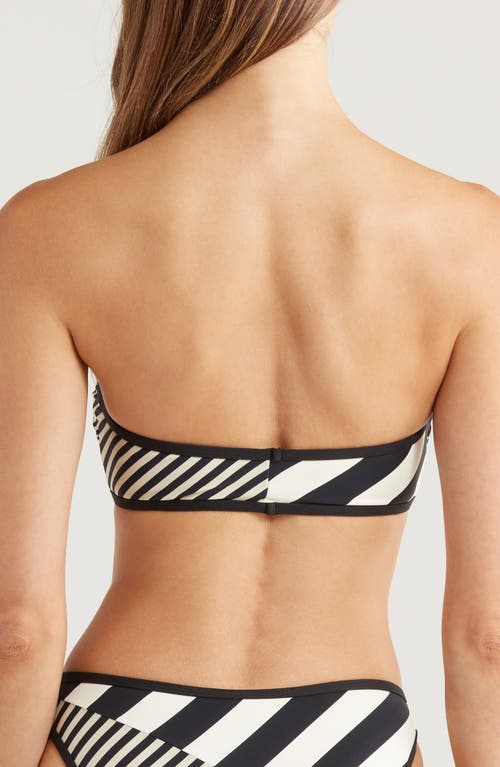 Solid & Striped The Tati Bandeau Bikini Top In Noir