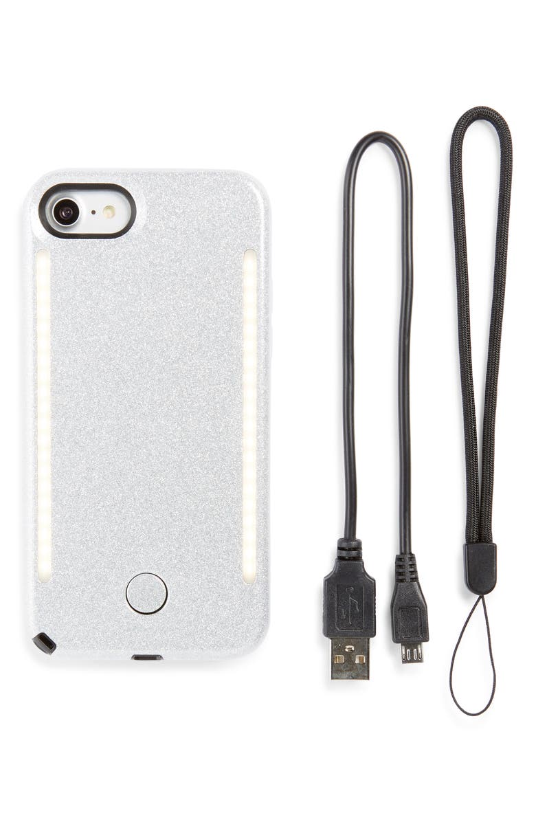 LuMee Duo LED Lighted iPhone 7/8 & 7/8 Plus Case, Main, color, 