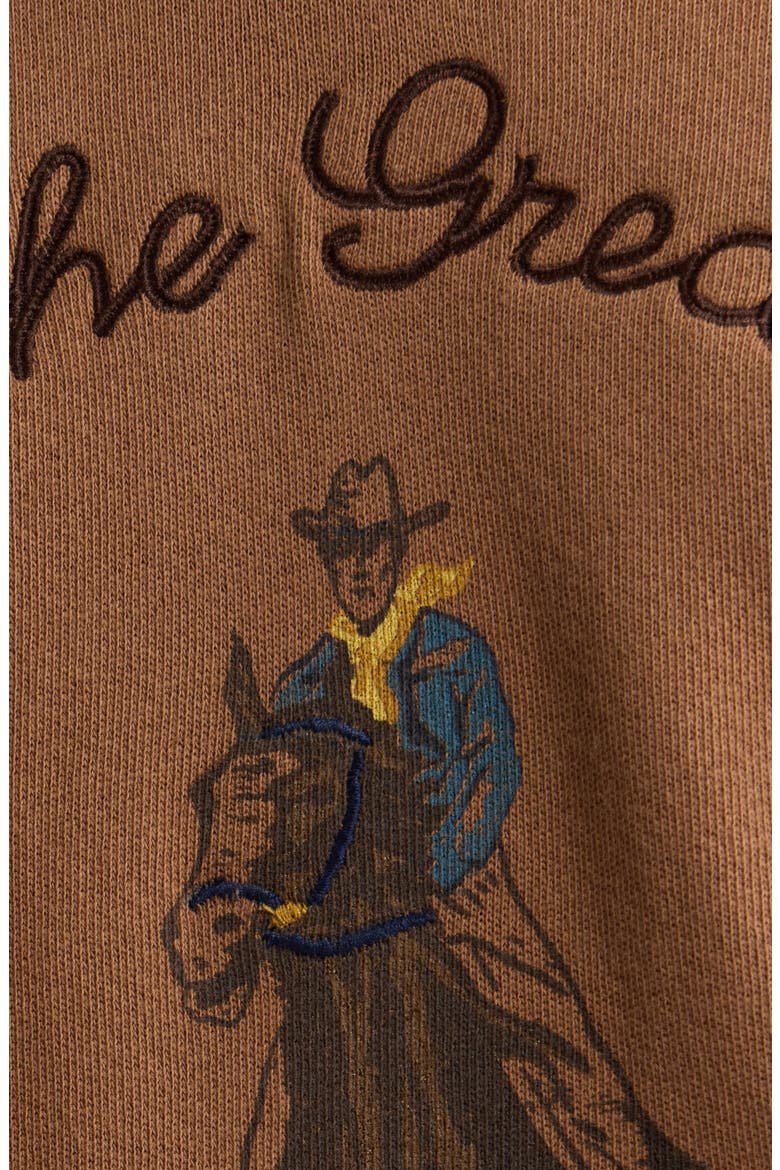 x Stetson The College Graphic Sweatshirt, Alternate, color, TOBACCO